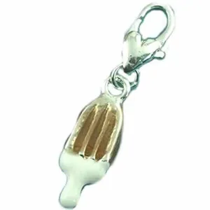 Clip on Popsicle/ice-cream Pendant for European Jewelry w/ Lobster Clasp
