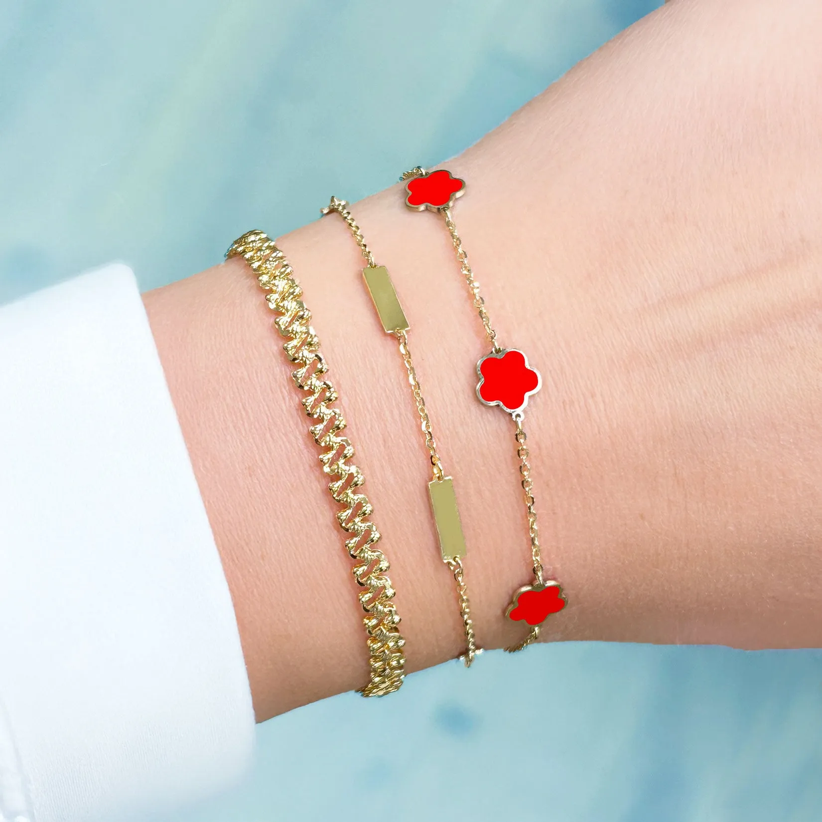 Coral Flower Bracelet