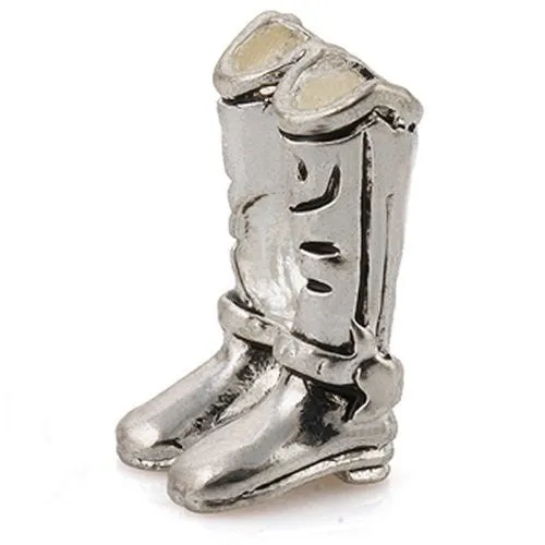 Cowboy Boots European Bead Compatible for Most European Snake Chain Charm Bracelet