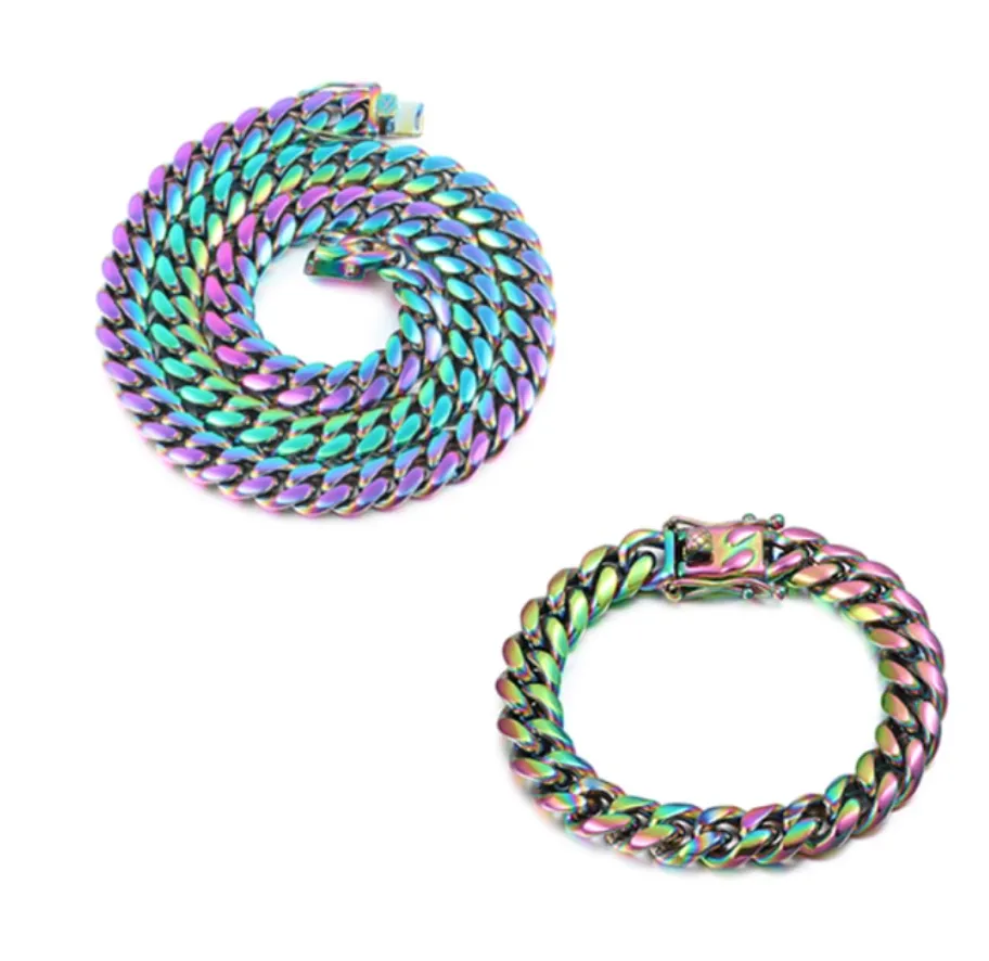 Cuban Link Stainless Steel Chains & Bracelets