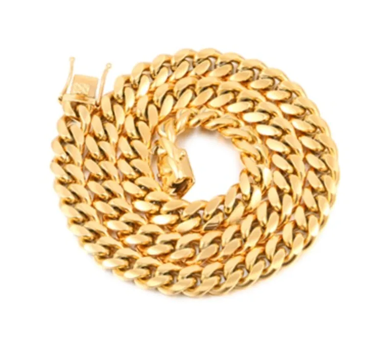 Cuban Link Stainless Steel Chains & Bracelets