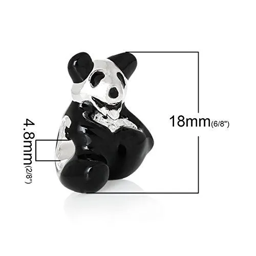 Cuddly Panda Bear Bead Compatible for Most European Snake Chain Bracelet
