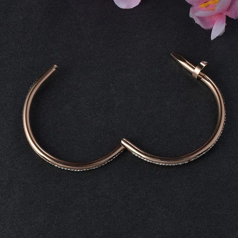 CZ  Nail Bracelet