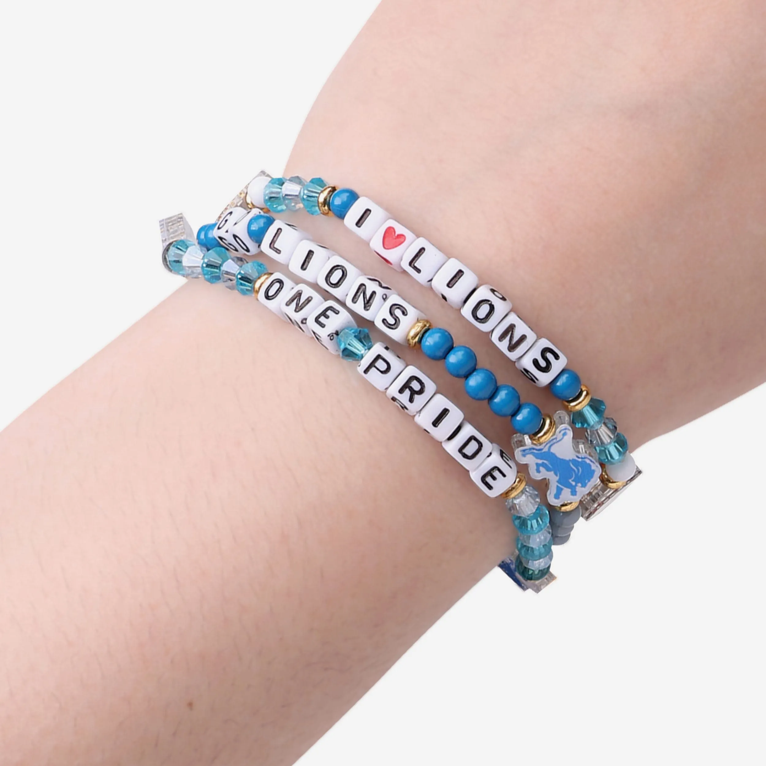 Detroit Lions 3 Pack Friendship Bracelet