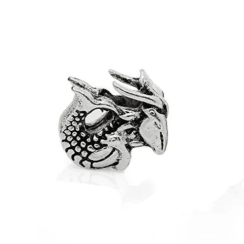 Dragon Bead Compatible for Most European Snake Chain Bracelet