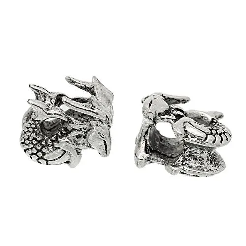 Dragon Bead Compatible for Most European Snake Chain Bracelet