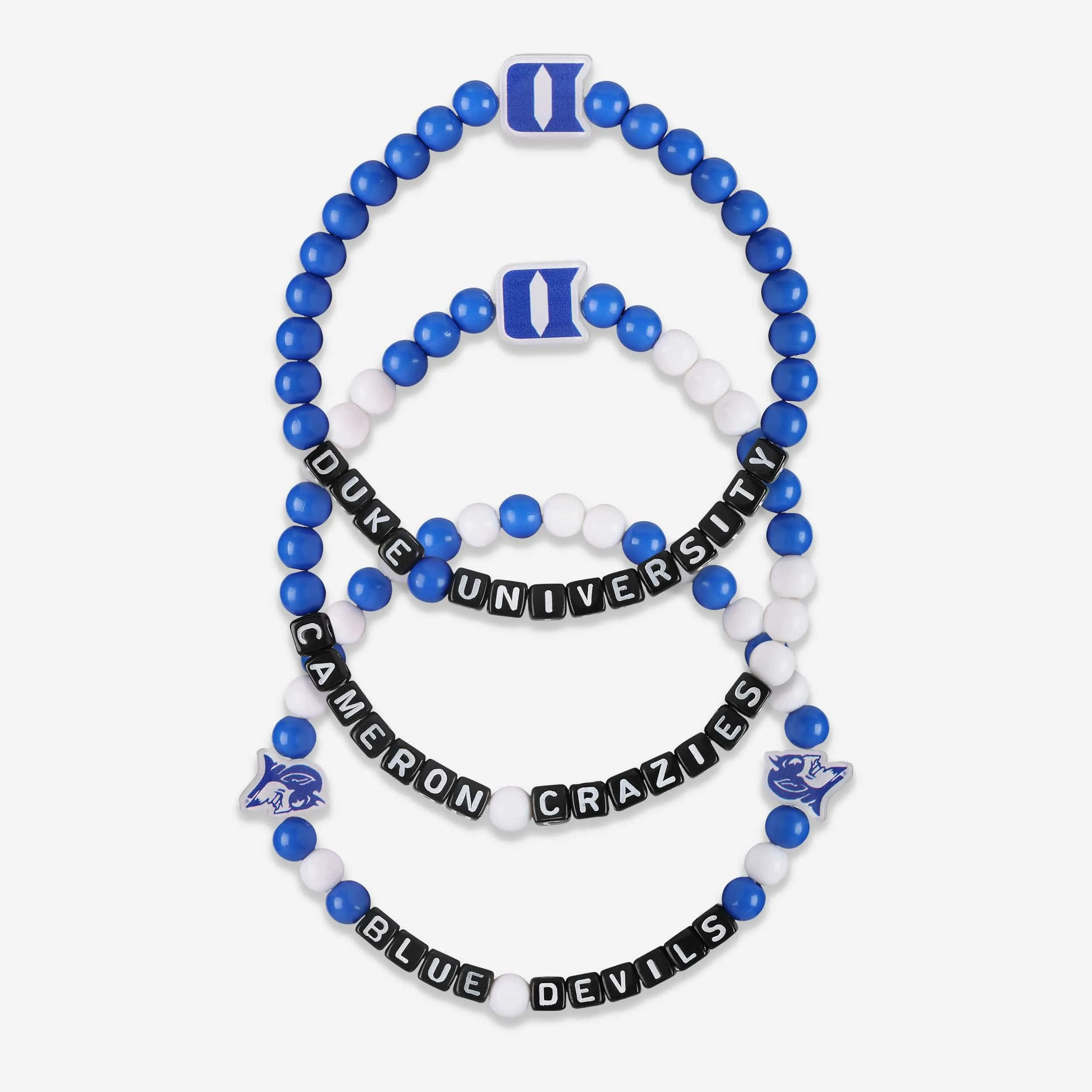 Duke Blue Devils 3 Pack Beaded Friendship Bracelet