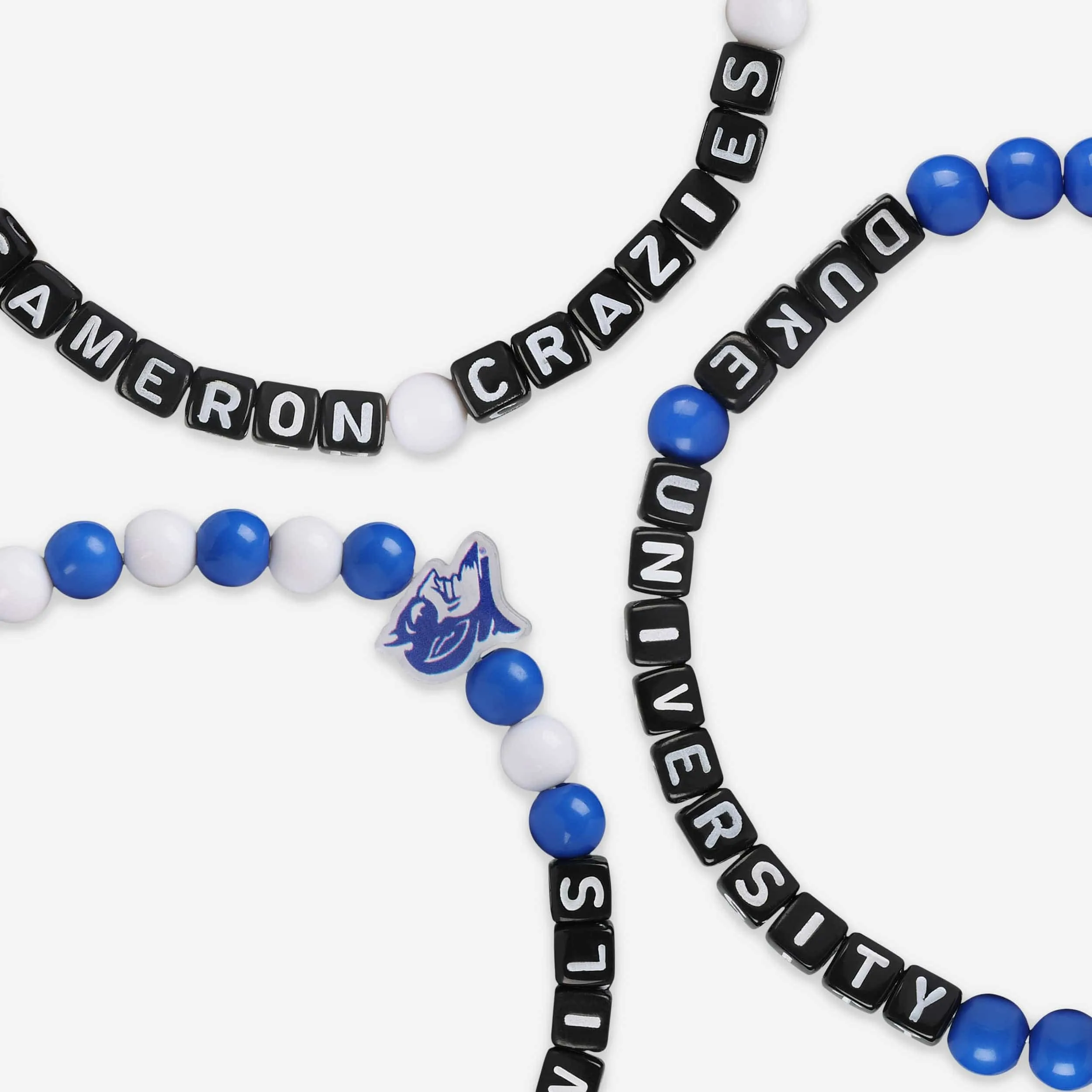 Duke Blue Devils 3 Pack Beaded Friendship Bracelet