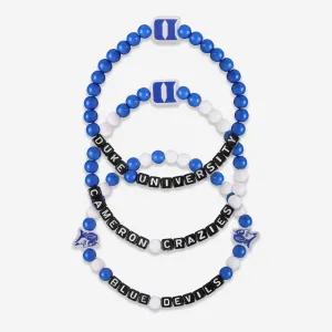 Duke Blue Devils 3 Pack Beaded Friendship Bracelet