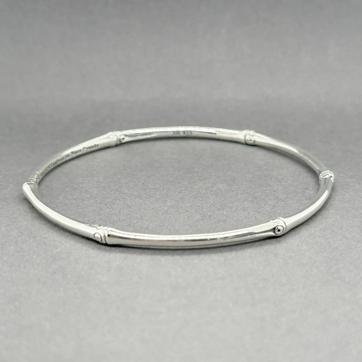 Estate John Hardy SS Bamboo Bangle Bracelet