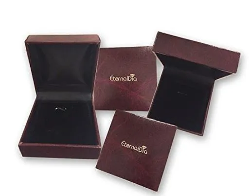 EternalDia 10K White Gold Diamond Infinity Contour Halo Bridal Set Ring (1cttw,I2-I3/IJ)