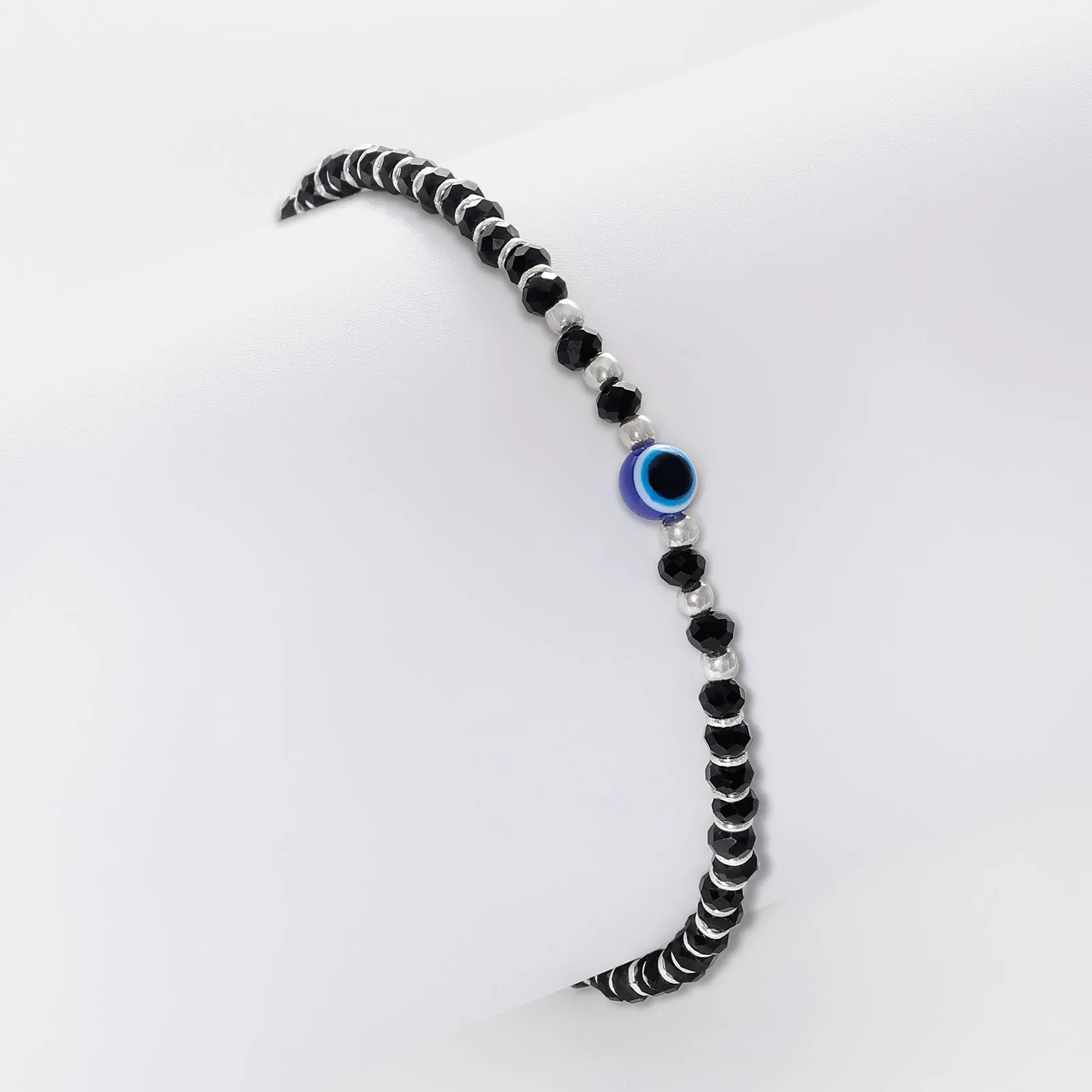 Evil Eye Crystal Bracelet for Women – 925 Sterling Silver