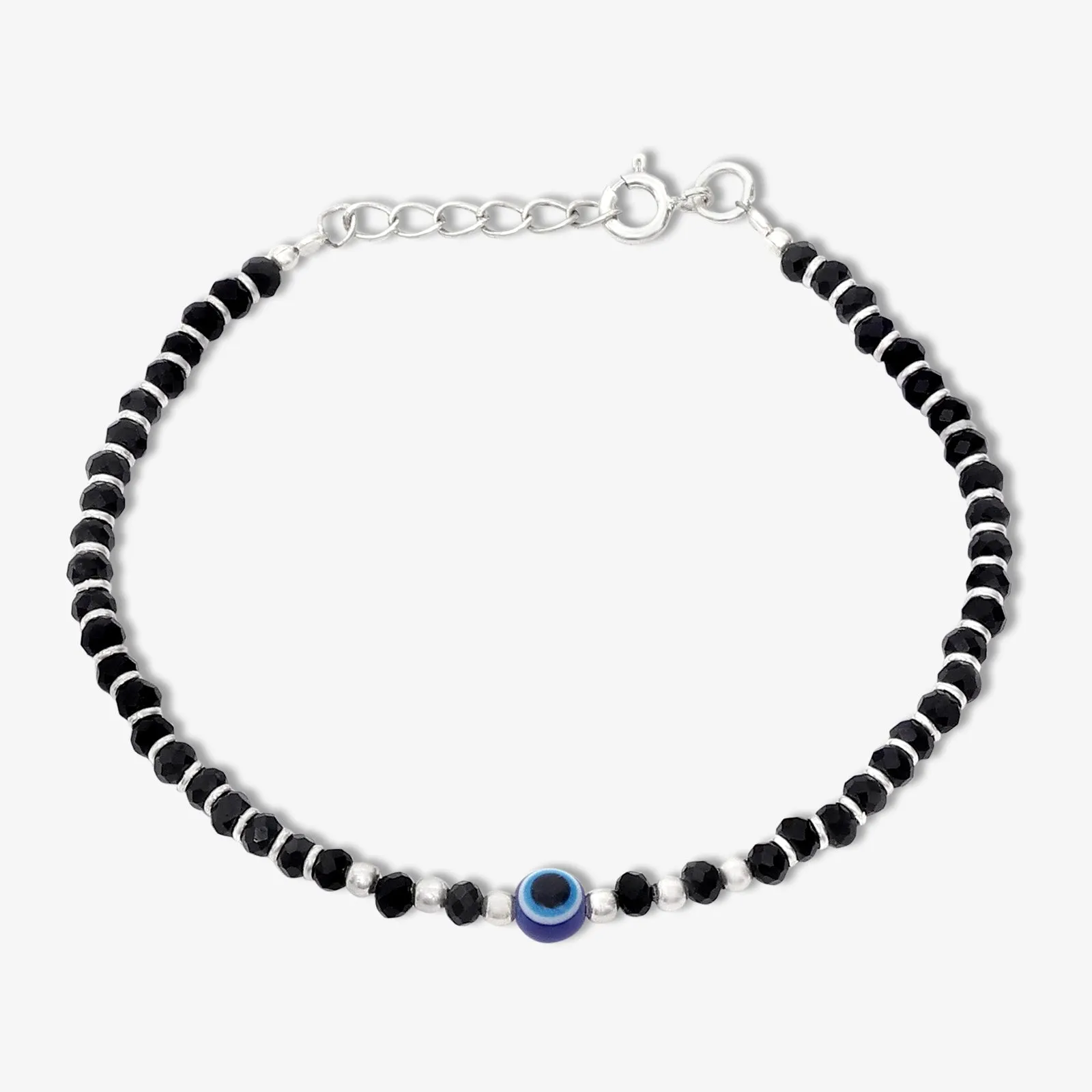 Evil Eye Crystal Bracelet for Women – 925 Sterling Silver