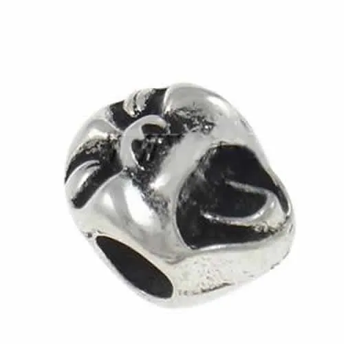 Face Mask Charm European Bead Compatible for Most European Snake Chain Bracelet