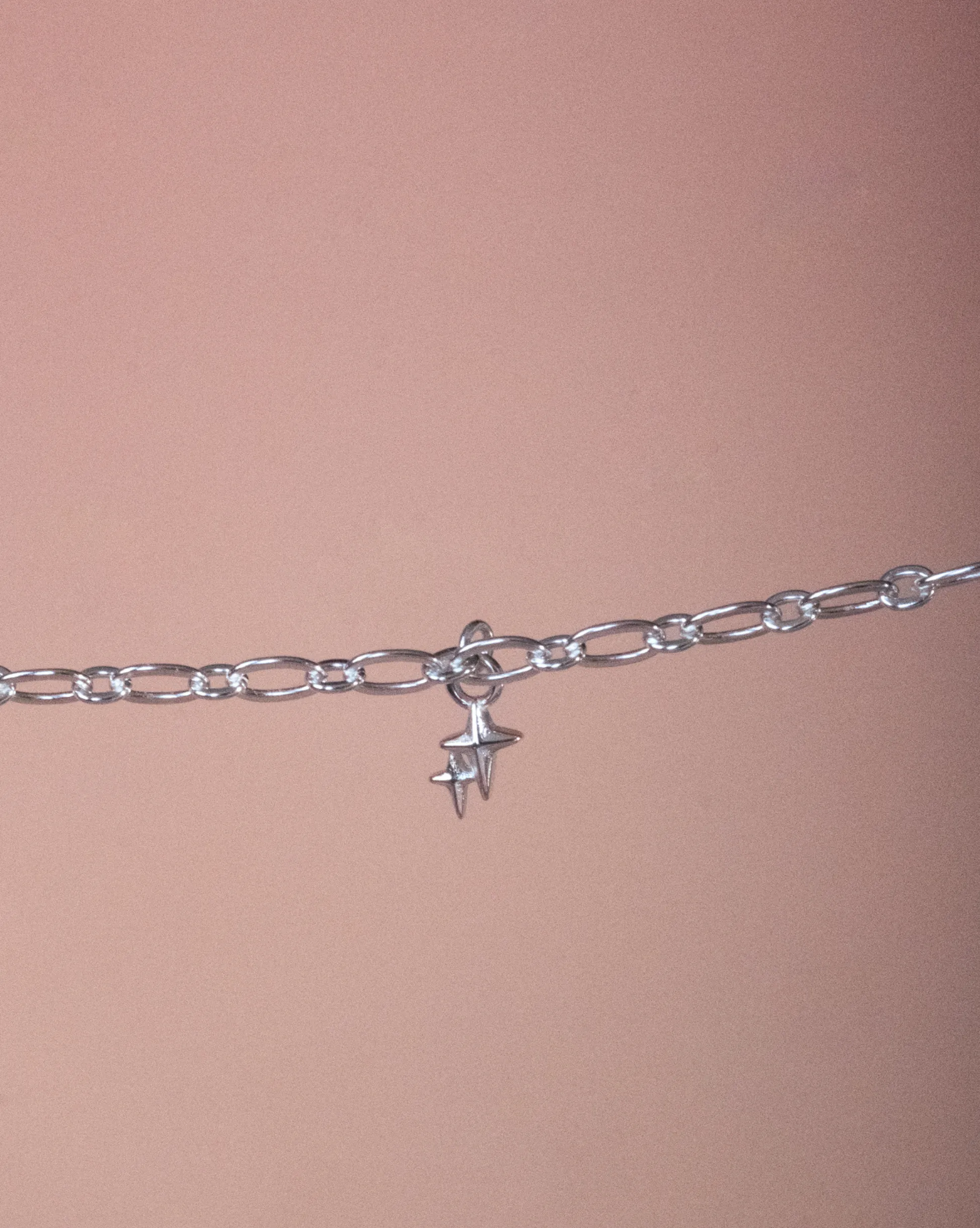 Figaro Charm Bracelet - Sterling Silver