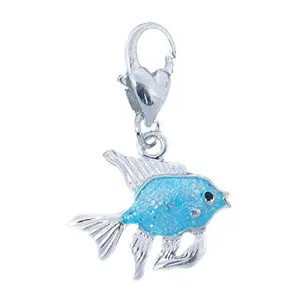 Fish Clip on Pendant for European Jewelry w/ Lobster Clasp