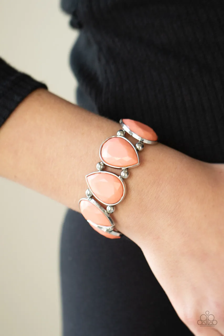 Flamboyant Tease Orange Paparazzi Bracelet