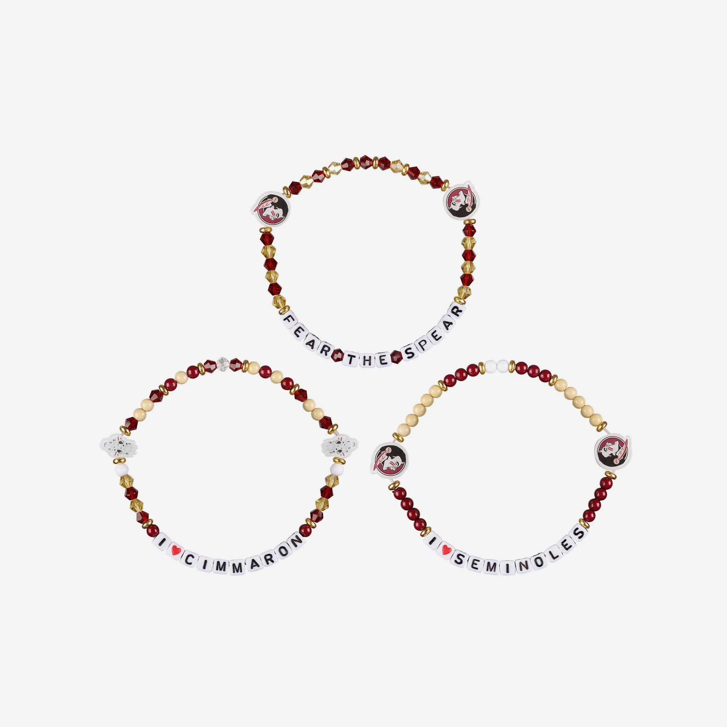 Florida State Seminoles 3 Pack Friendship Bracelet