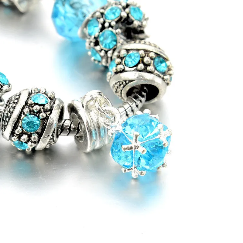FREE Crystal Bead & Charm Bracelet