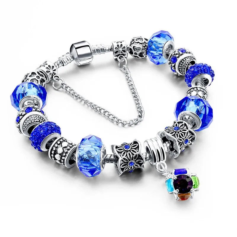 FREE Crystal Bead & Charm Bracelet