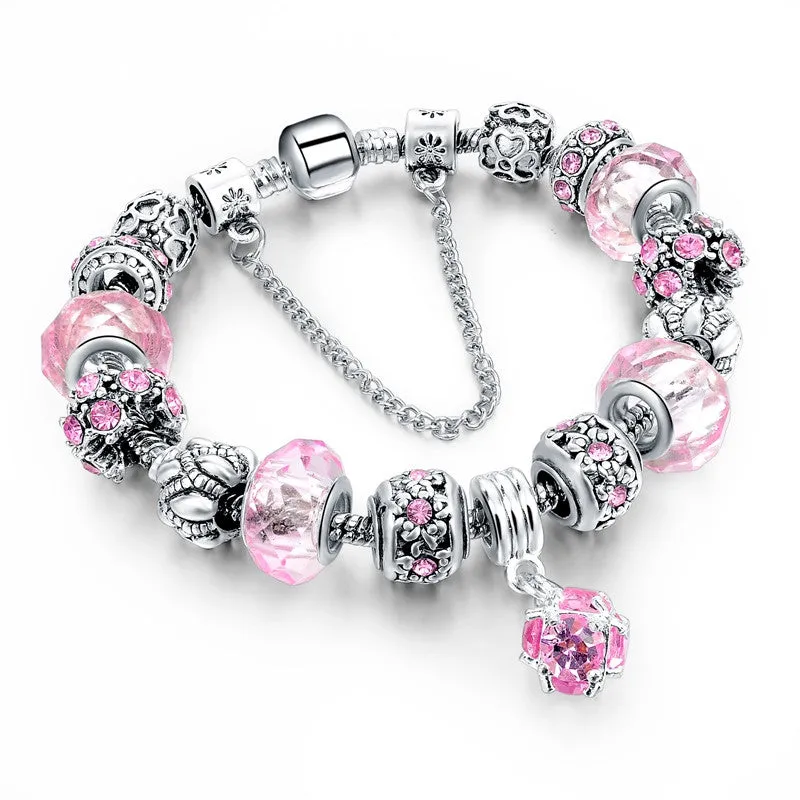 FREE Crystal Bead & Charm Bracelet