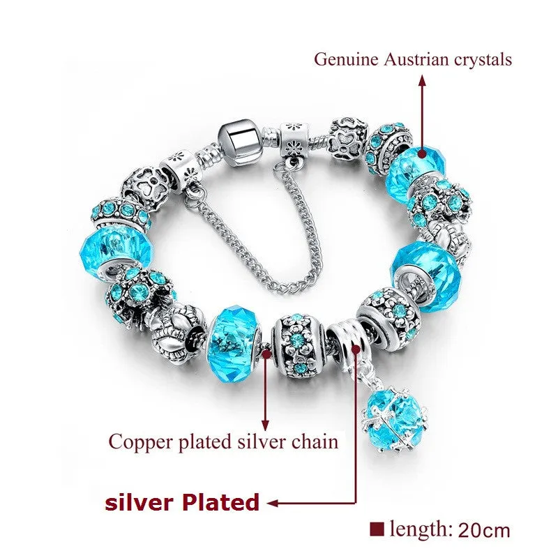 FREE Crystal Bead & Charm Bracelet