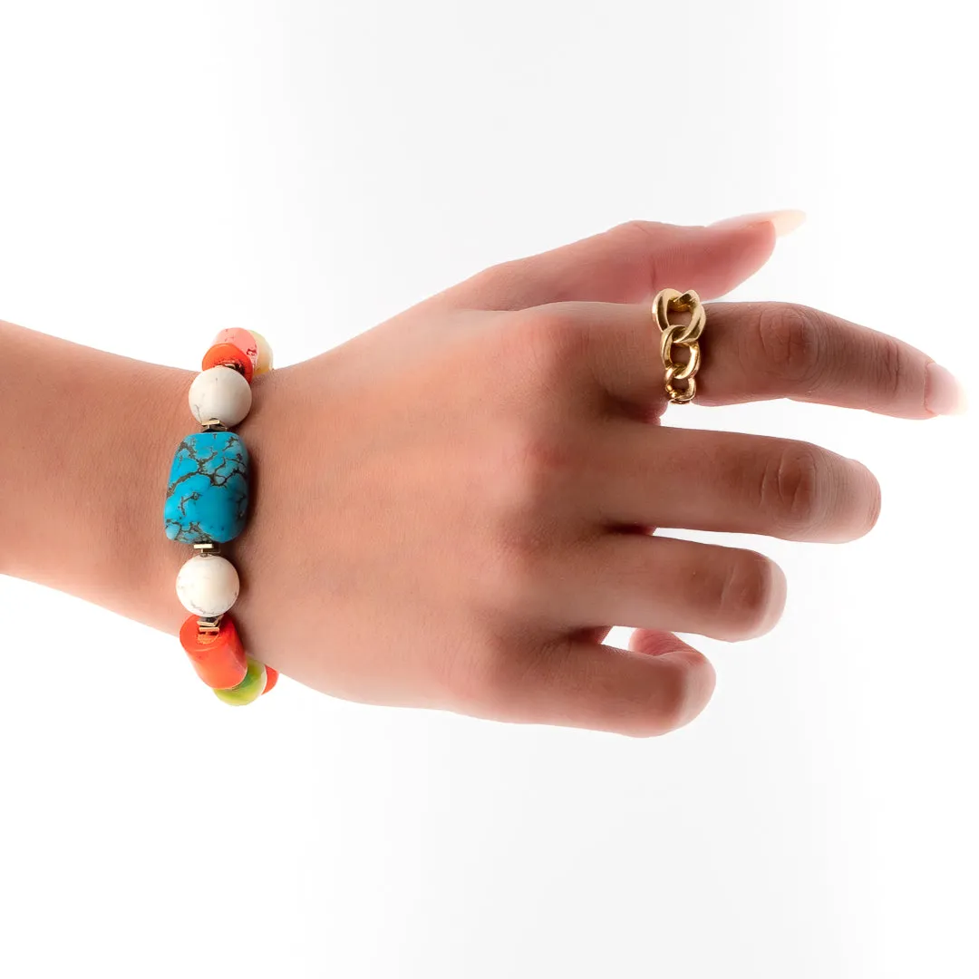Gemstone Beaded Summer Bracelet