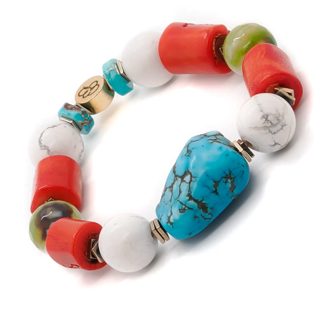 Gemstone Beaded Summer Bracelet