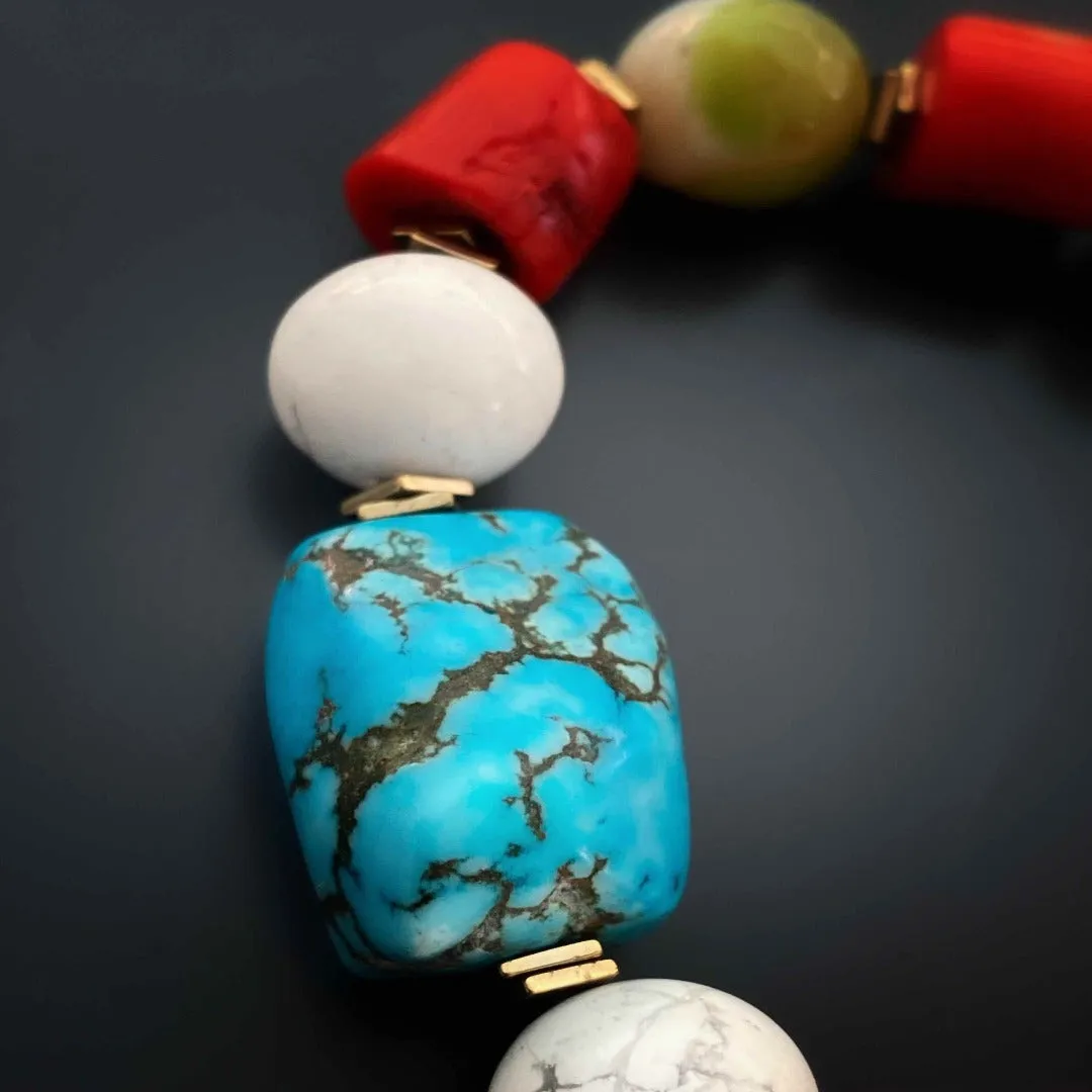 Gemstone Beaded Summer Bracelet
