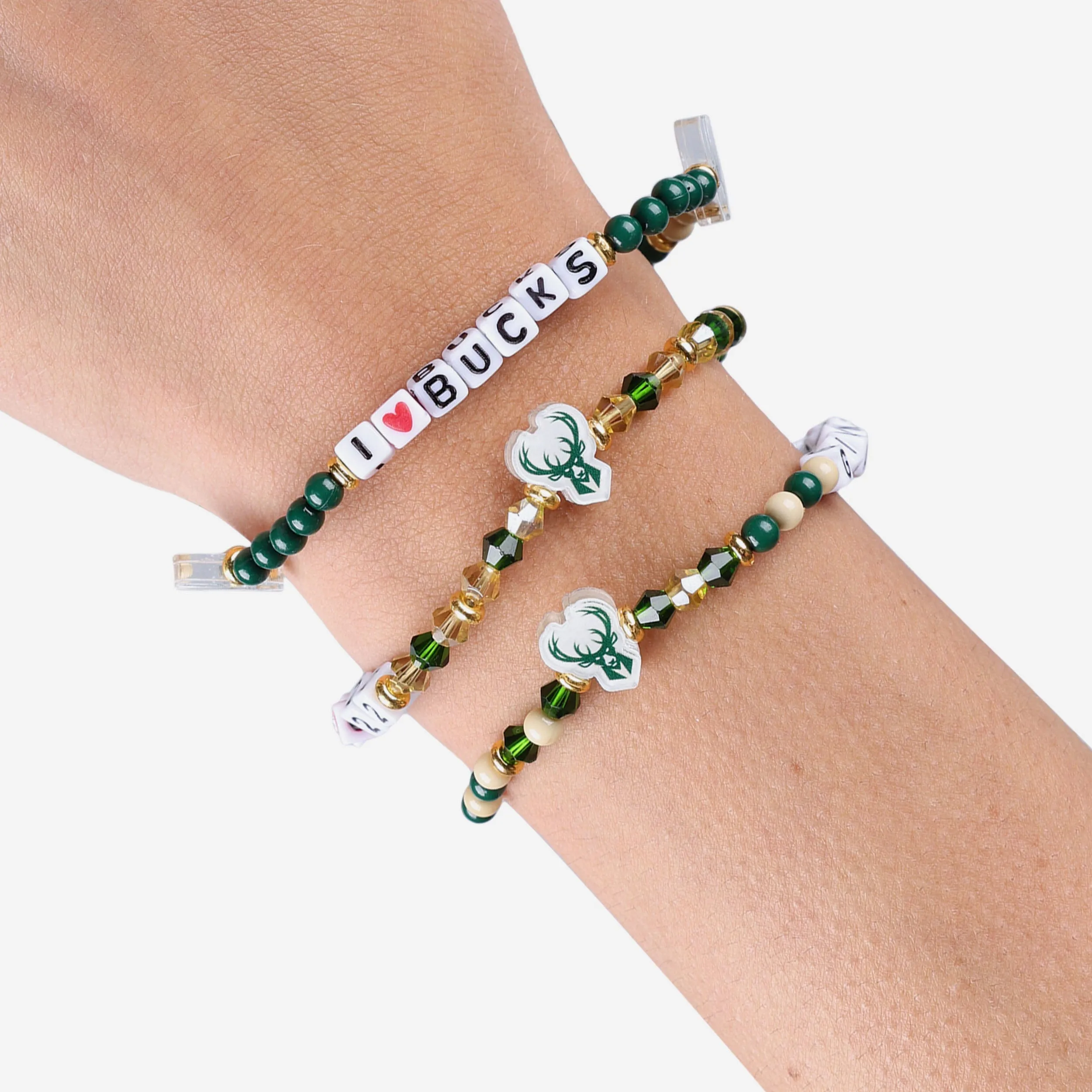 Giannis Antetokounmpo Milwaukee Bucks 3 Pack Player Friendship Bracelet