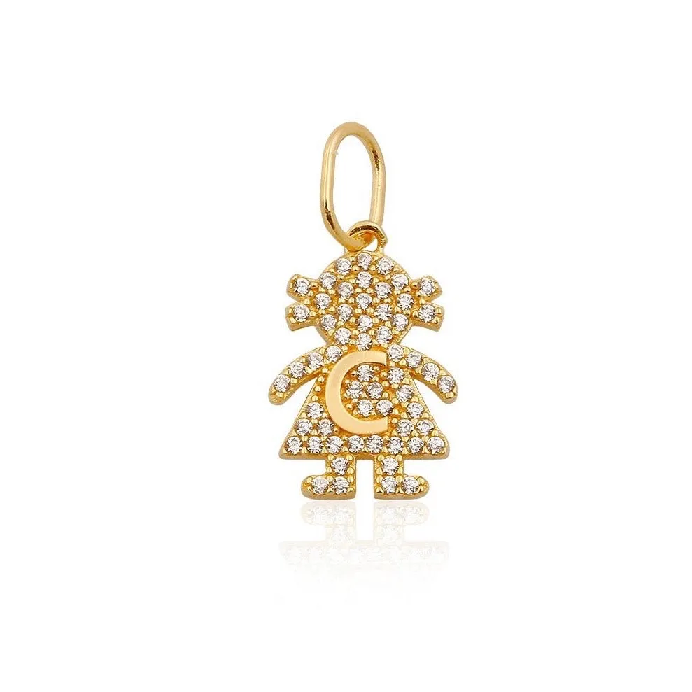 Girl and Boy Initial Charms