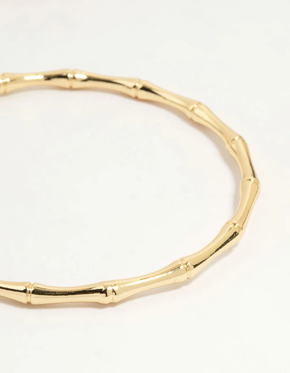 Gold Plated Bamboo Bangle