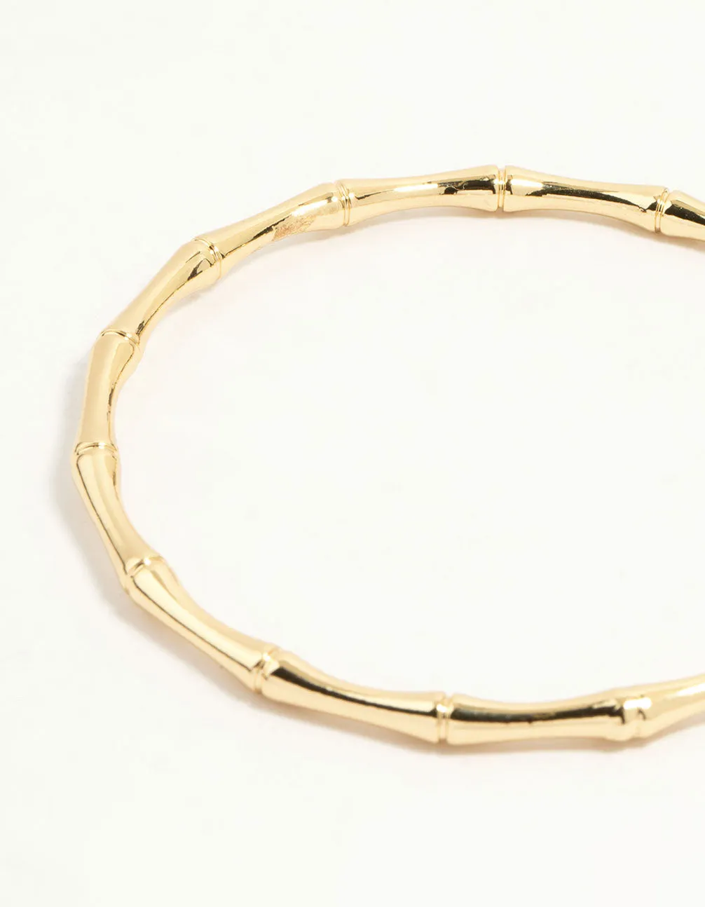 Gold Plated Bamboo Bangle