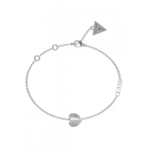 Guess Lovely Silver Heart Bracelet