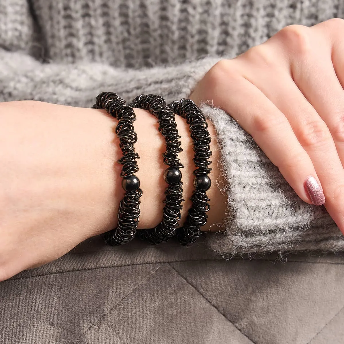 Gunmetal | Mini Links of Love Bracelet