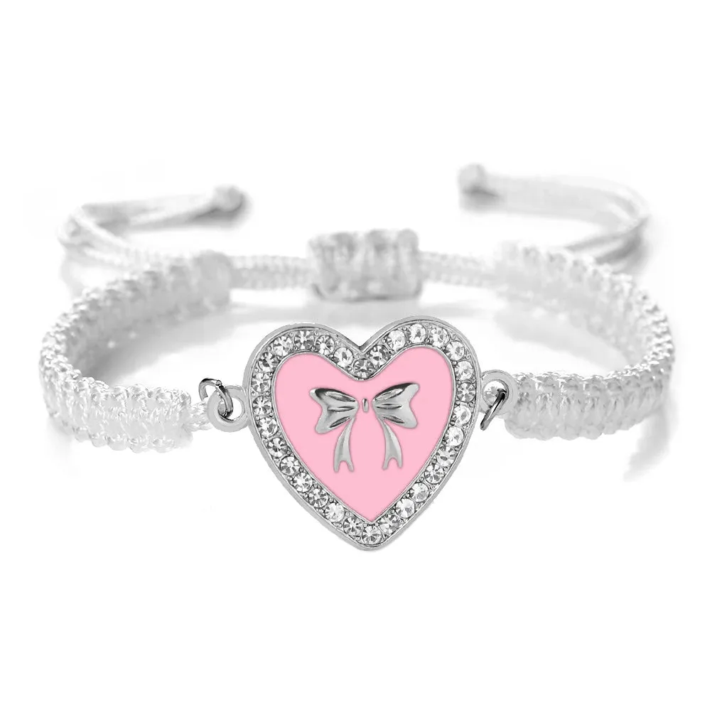 Heart Bowknot Braided Bracelet