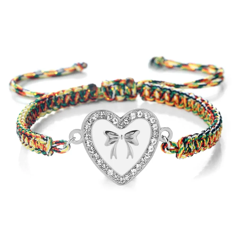 Heart Bowknot Braided Bracelet