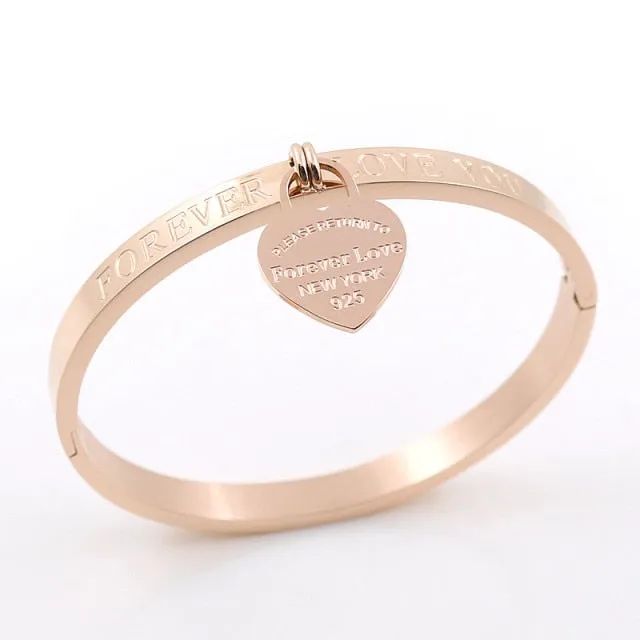 Heart Pendant Bracelet