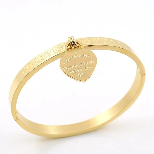 Heart Pendant Bracelet