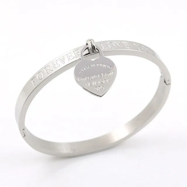 Heart Pendant Bracelet