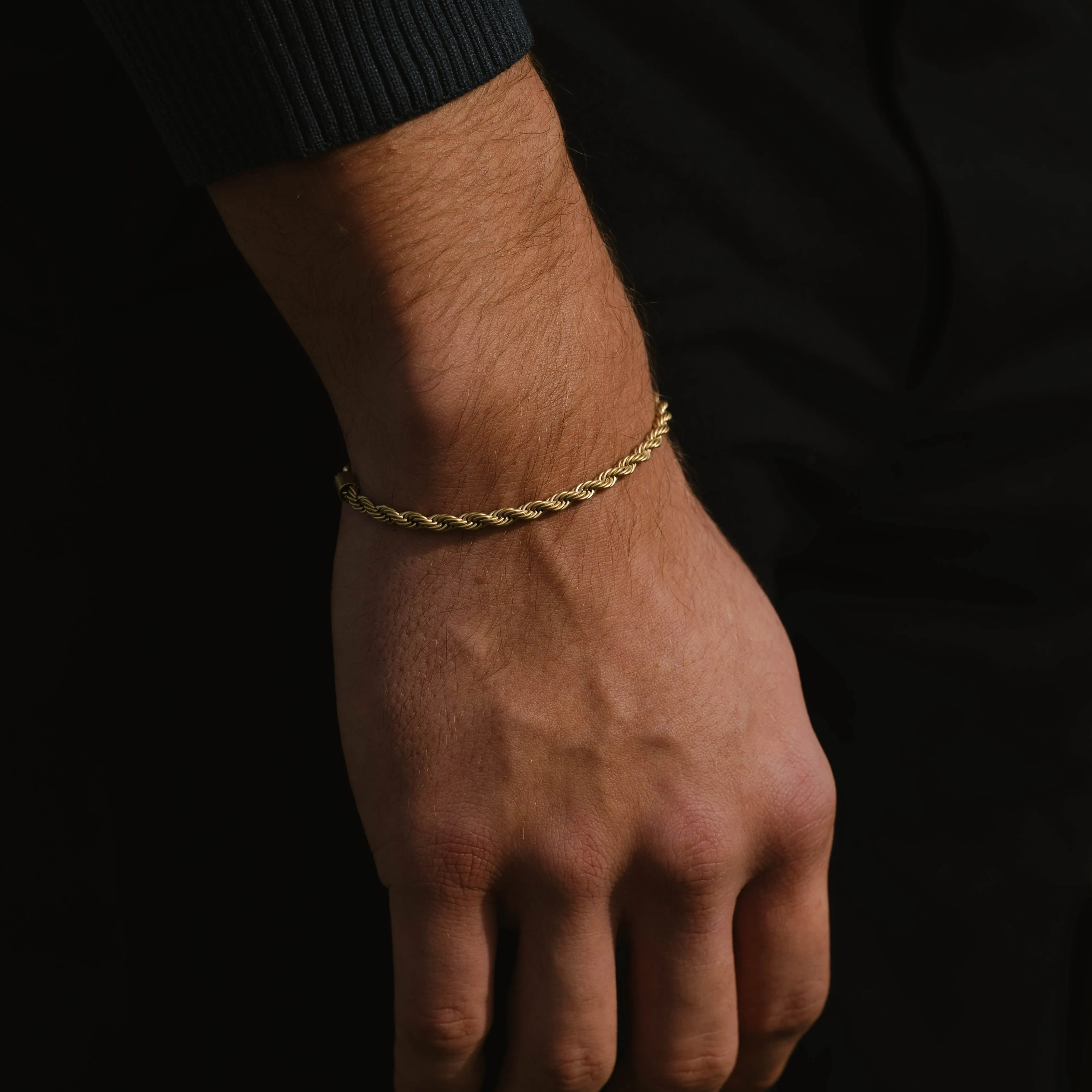 Helix 4mm Chain Bracelet 18K Gold