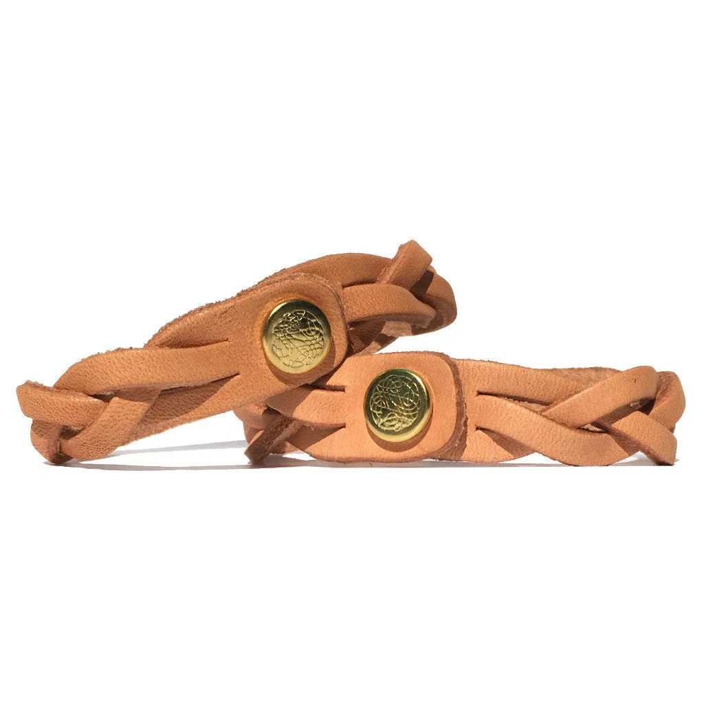 Her Cowboy His Cowgirl Engraved Leather Bracelets (Pair)