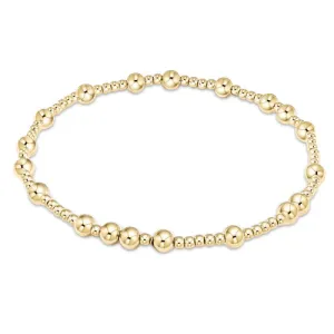 Hope Unwritten Gold Bead Bracelet 4mm