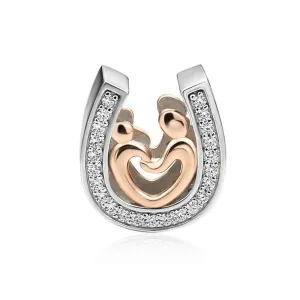 Horseshoe Hand in Hand Charm