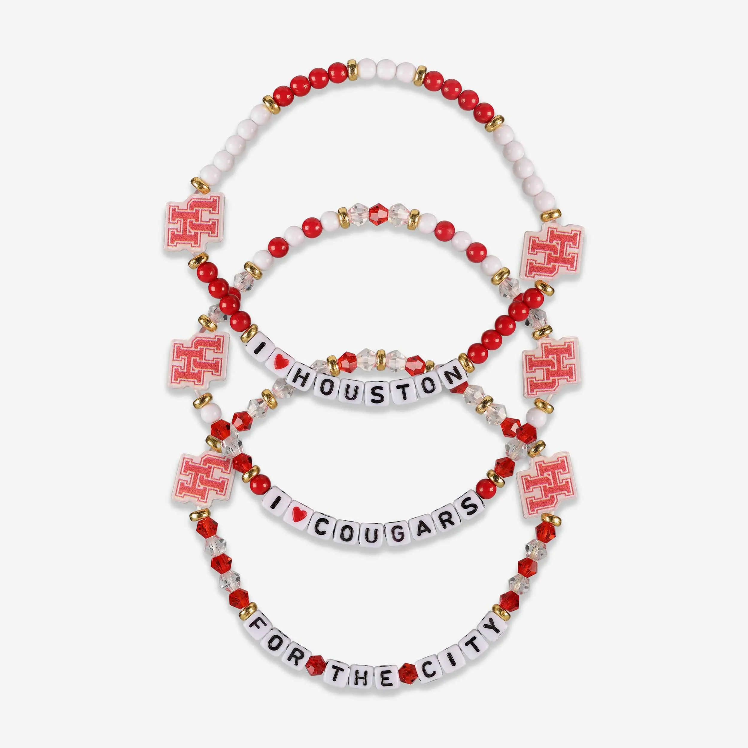 Houston Cougars 3 Pack Friendship Bracelet