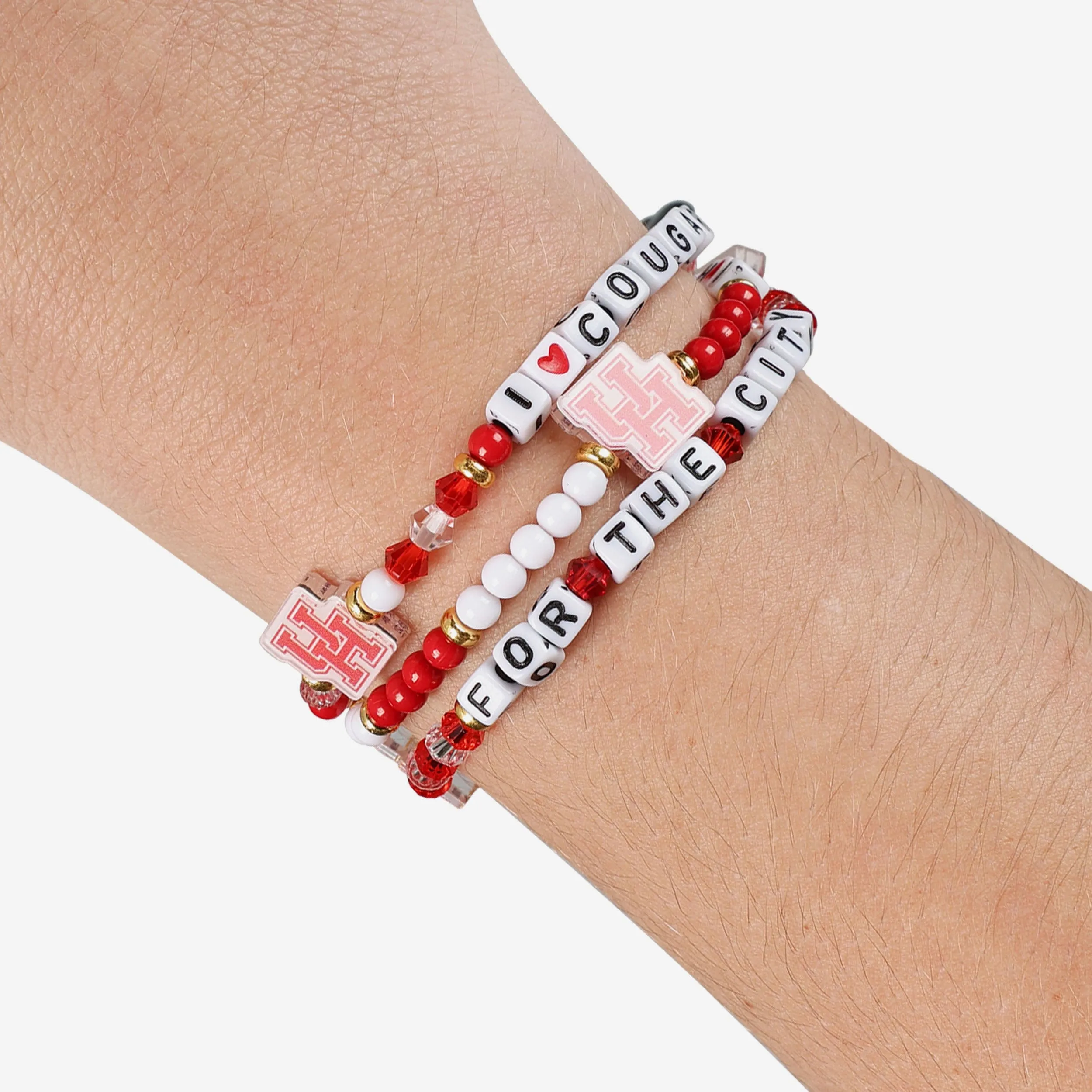 Houston Cougars 3 Pack Friendship Bracelet