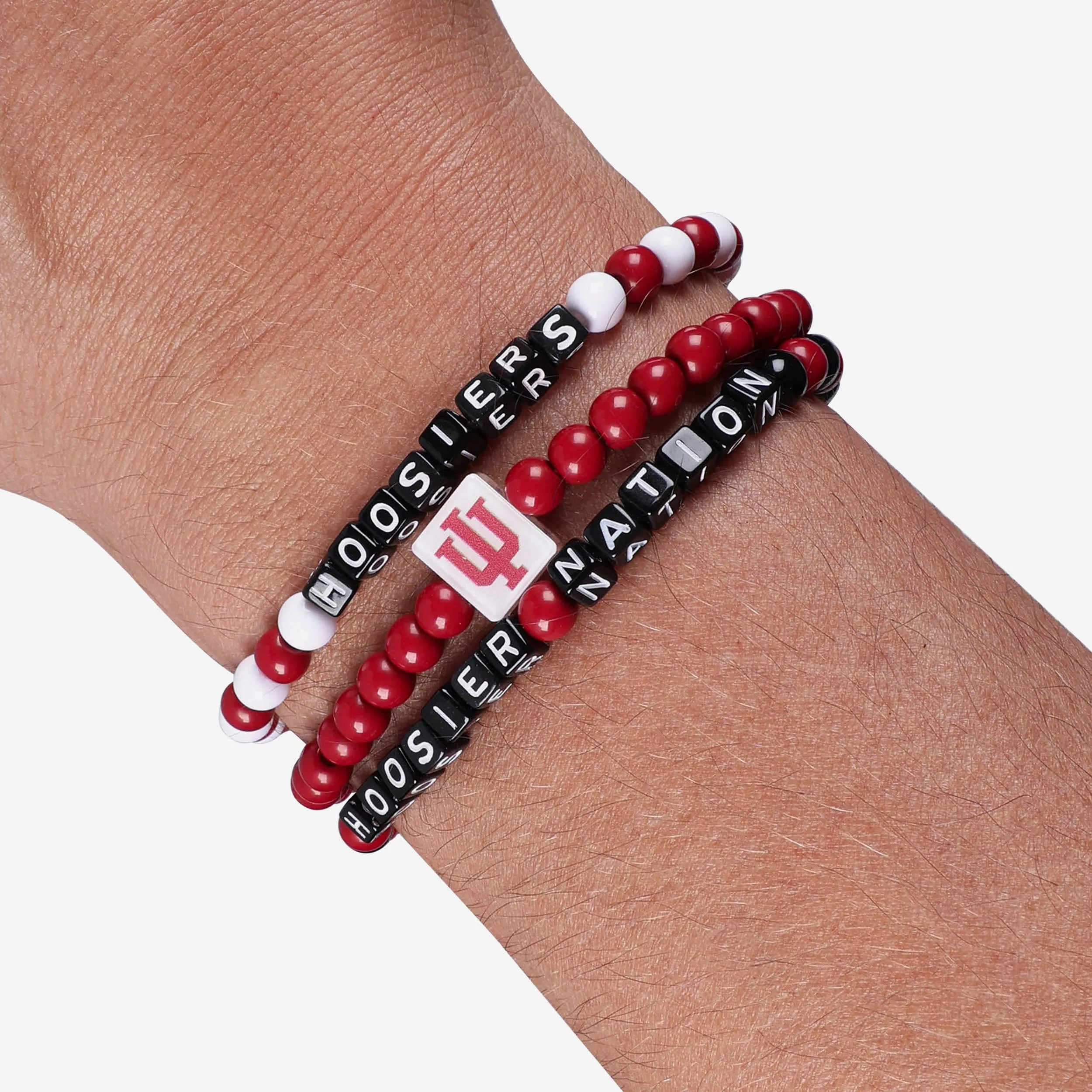 Indiana Hoosiers 3 Pack Beaded Friendship Bracelet