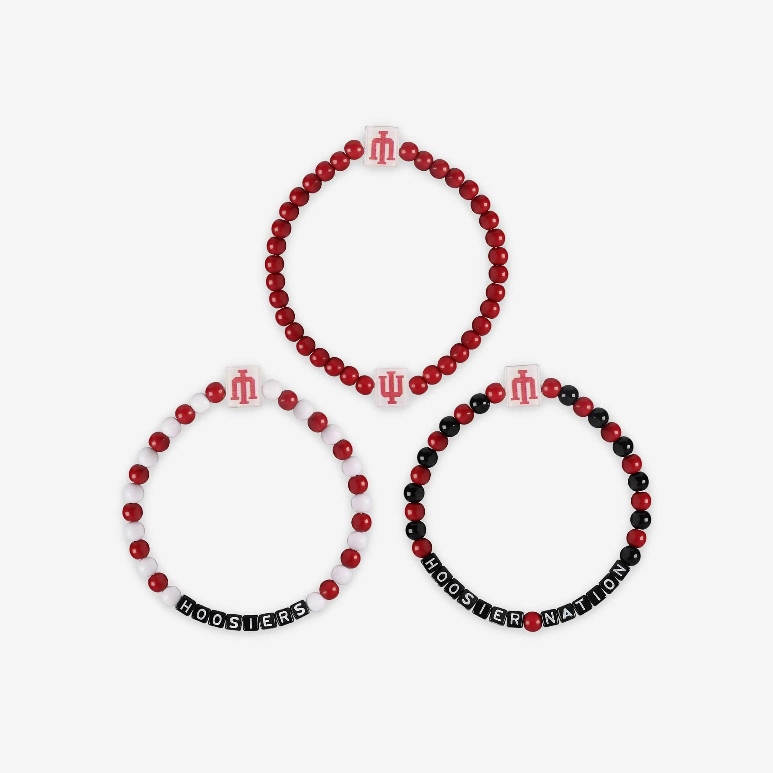 Indiana Hoosiers 3 Pack Beaded Friendship Bracelet