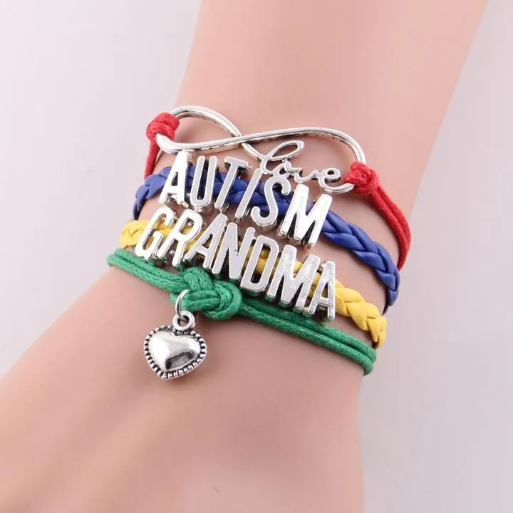 Infinity Love Braided Autism Awareness Bracelet