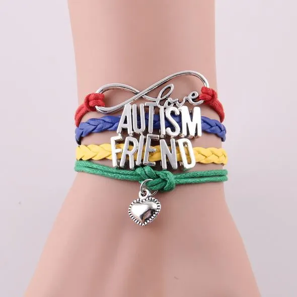 Infinity Love Braided Autism Awareness Bracelet
